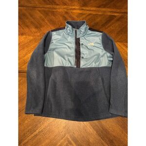 The North Face Womens Fleece Pullover Jacket Light Blue Dark Blue Size XL TG |S1